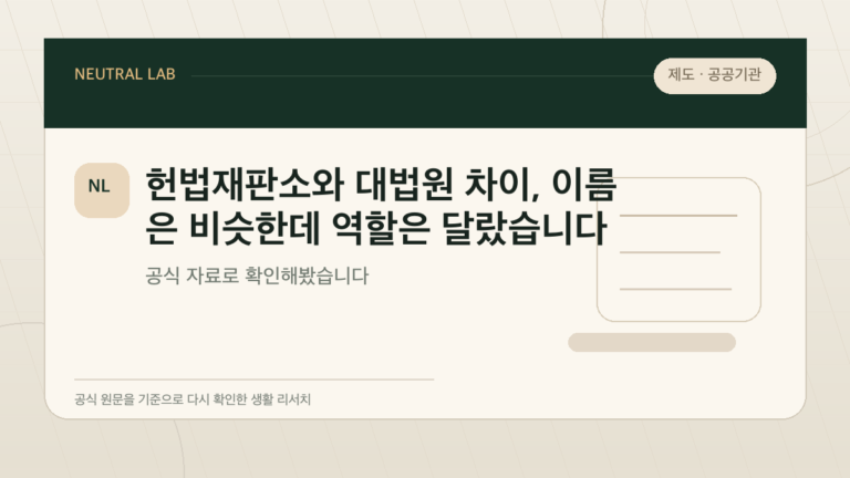 헌법재판소와 대법원 차이, 이름은 비슷한데 역할은 달랐습니다 대표 이미지