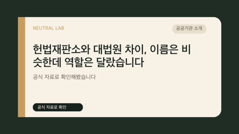 헌법재판소와 대법원 차이, 이름은 비슷한데 역할은 달랐습니다 대표 이미지