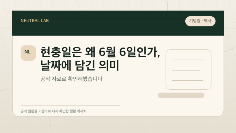 현충일은 왜 6월 6일인가, 날짜에 담긴 의미 대표 이미지