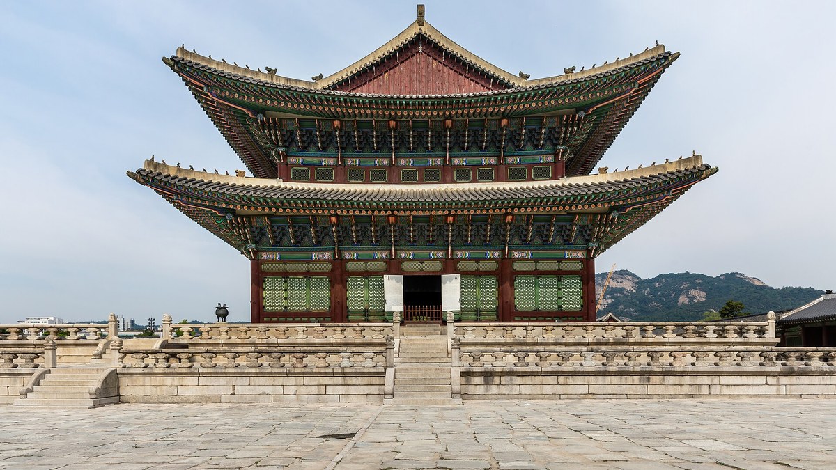 서울 경복궁 근정전과 조선 궁궐 전경